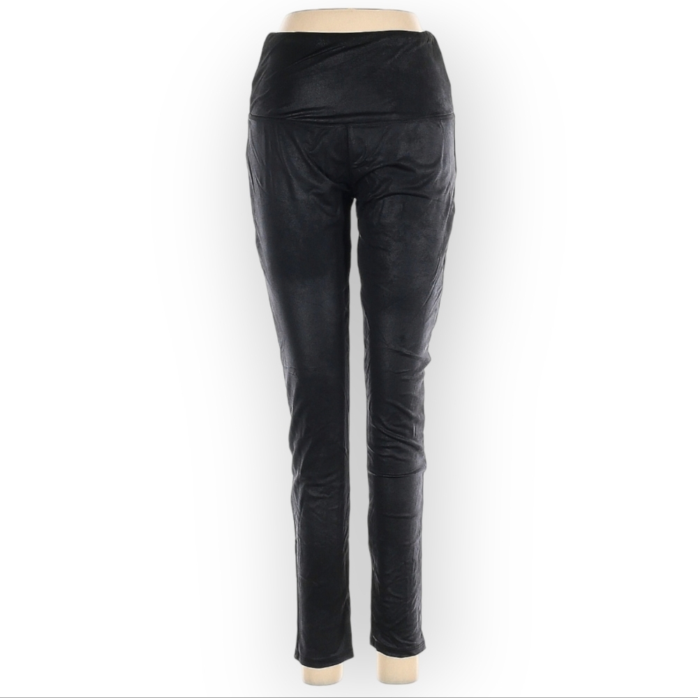 Rachel Zoe Womens Medium Black Faux Leather Skinny Pants